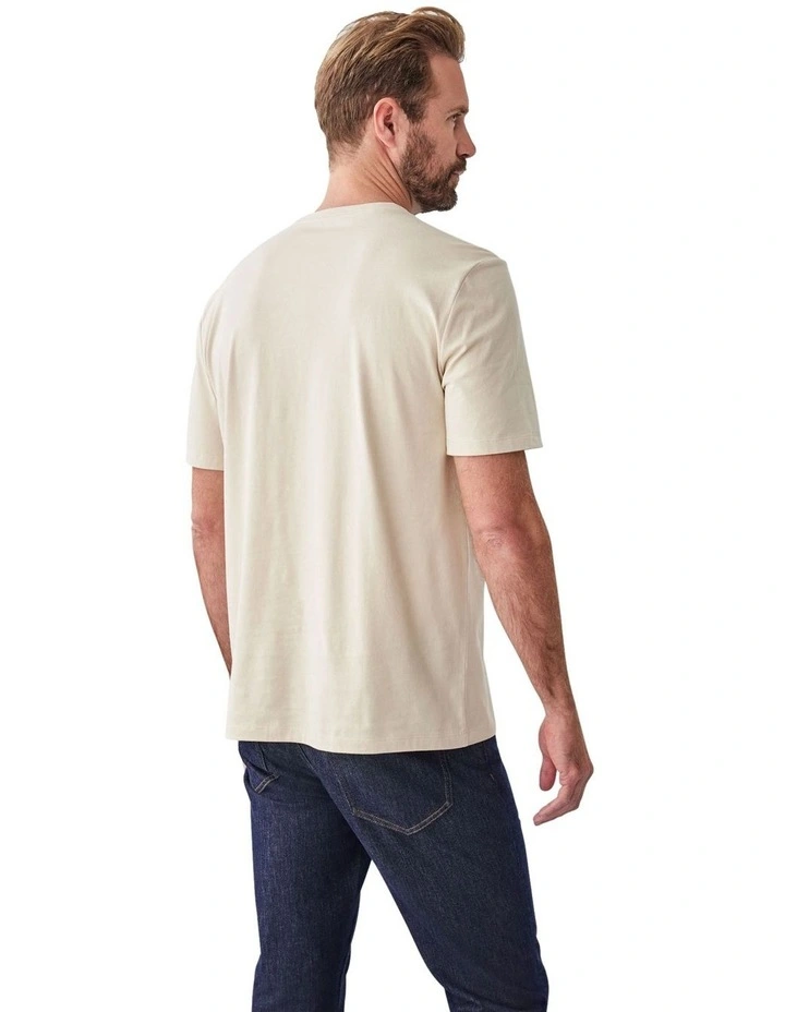 Basic Crew T-shirt in Ecru image 2