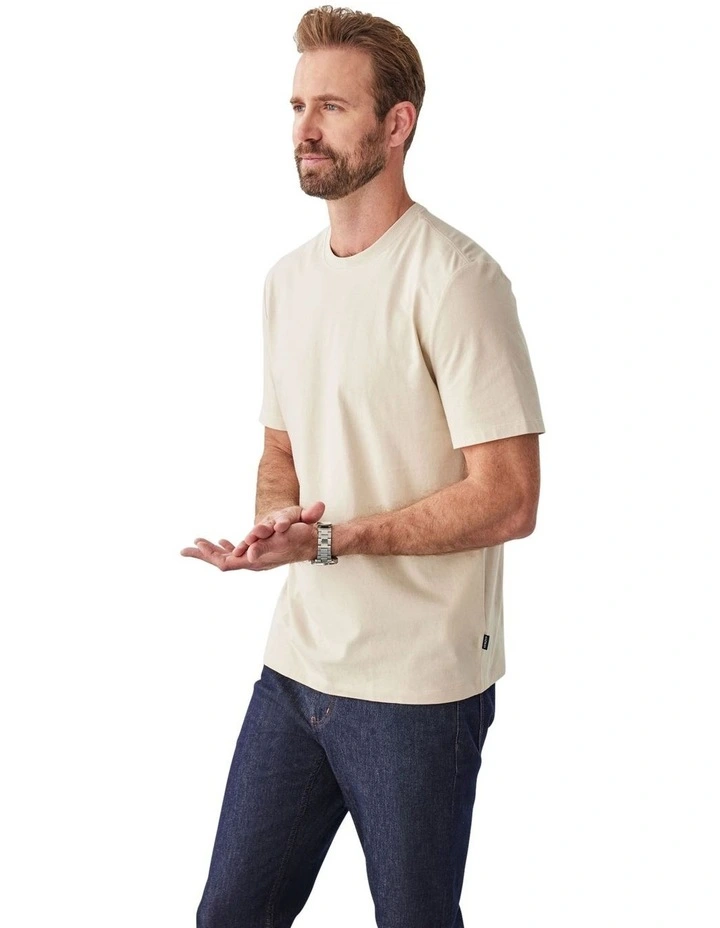 Basic Crew T-shirt in Ecru image 4