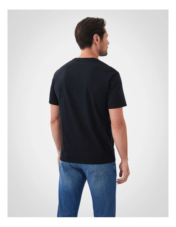 Basic Short Sleeve Tee in Black image 2