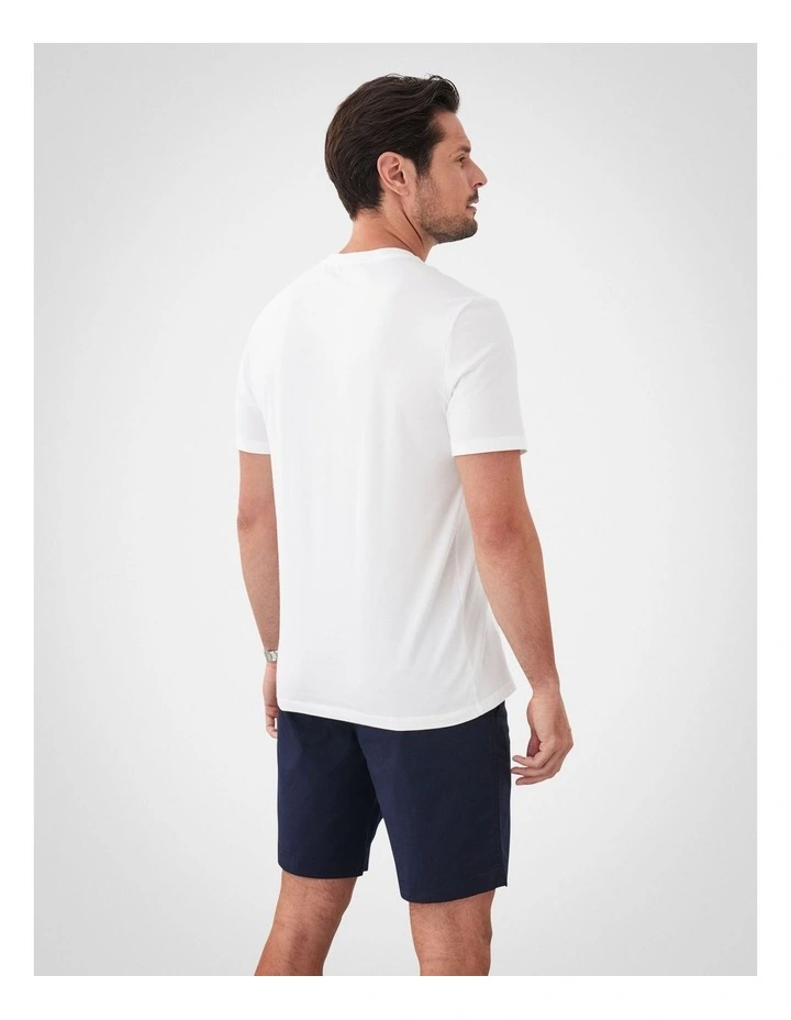 Basic Short Sleeve Tee in White image 2