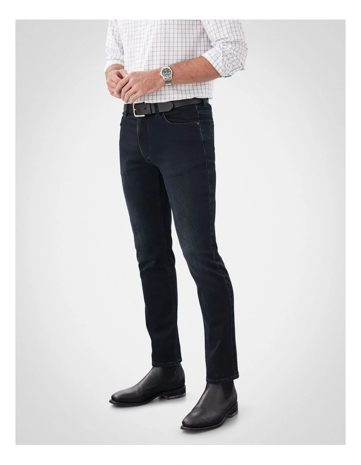 Merricks Modern Knit Jeans in Black image 4