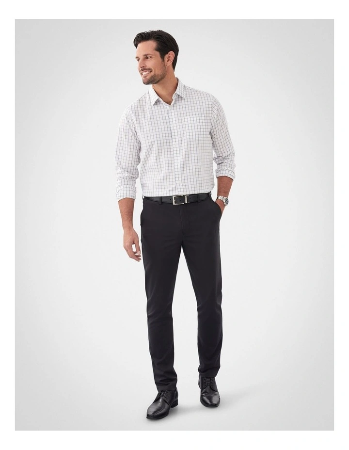 Non-Iron Modern Chino in Black image 5