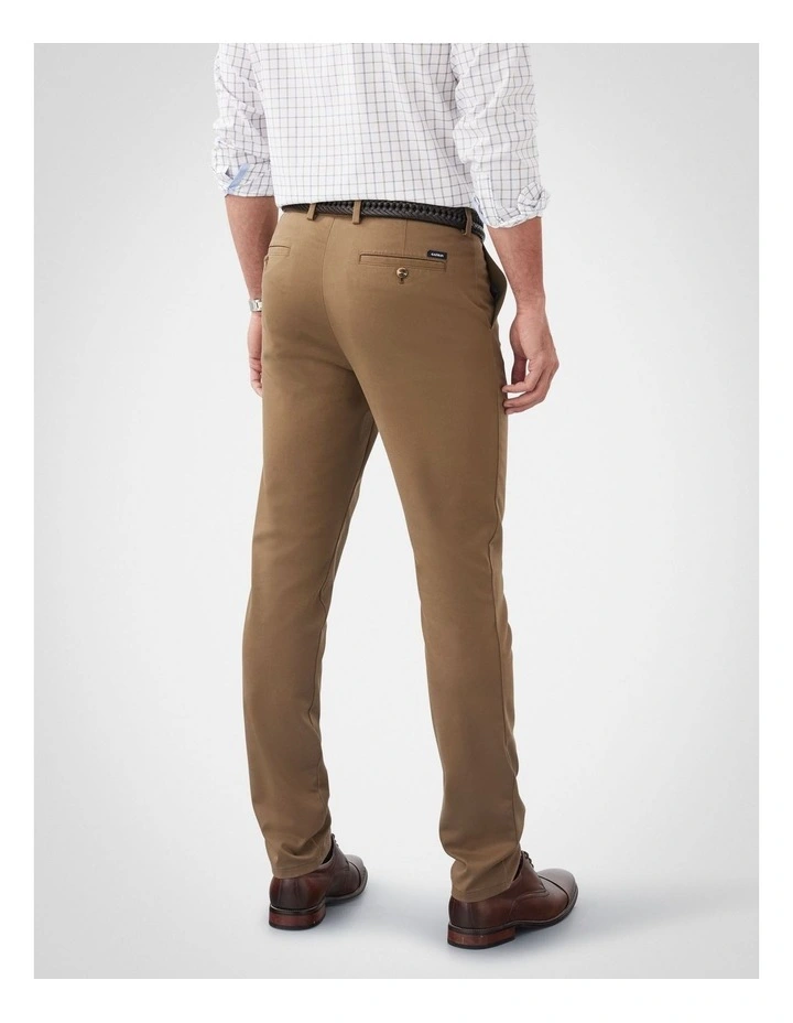 Non-Iron Modern Chino in Brown image 2