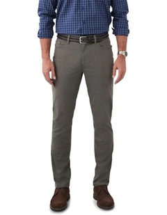 Stretch Bedford Cord Trouser in Green