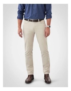 Stretch Bedford Cord Trouser in Beige