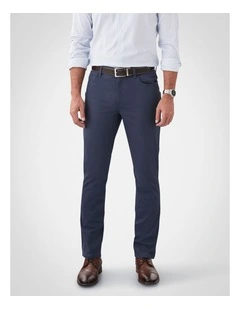 Stretch Bedford Cord Trouser in Indigo