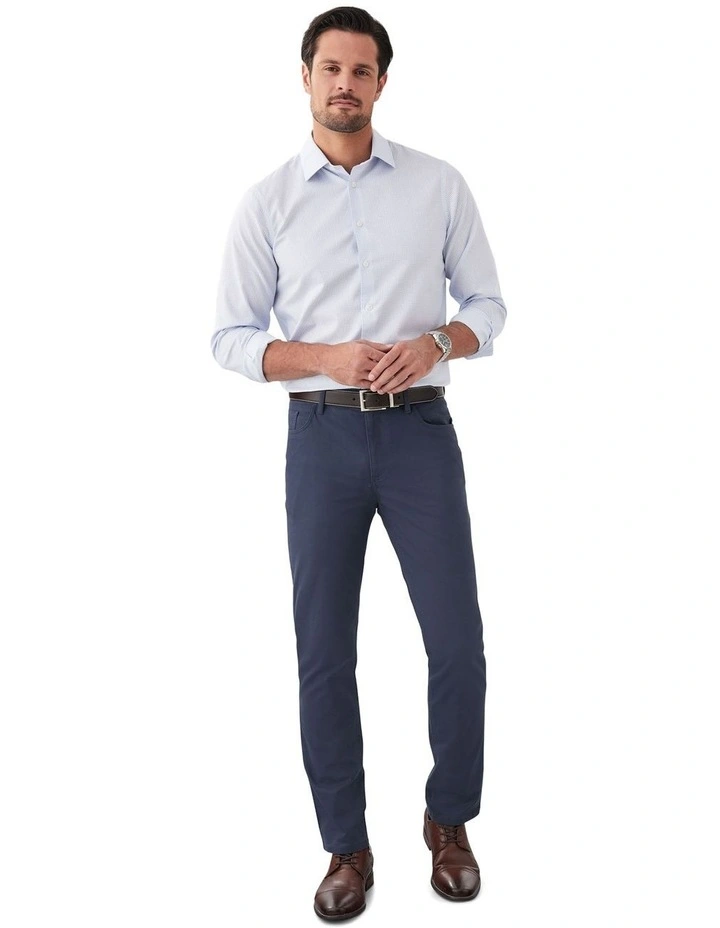 Stretch Bedford Cord Trouser in Indigo image 5