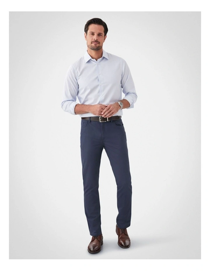 Stretch Bedford Cord Trouser in Indigo image 5