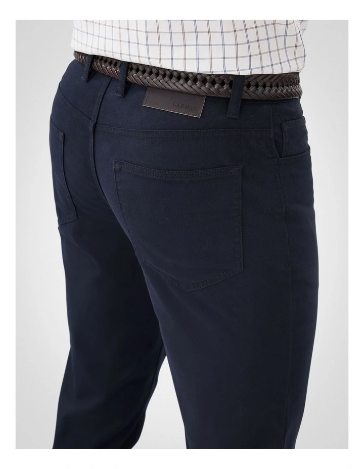 Stretch Bedford Cord Trouser in Navy image 3