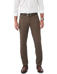 Stretch Bedford Cord in Brown