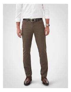 Stretch Bedford Cord in Brown