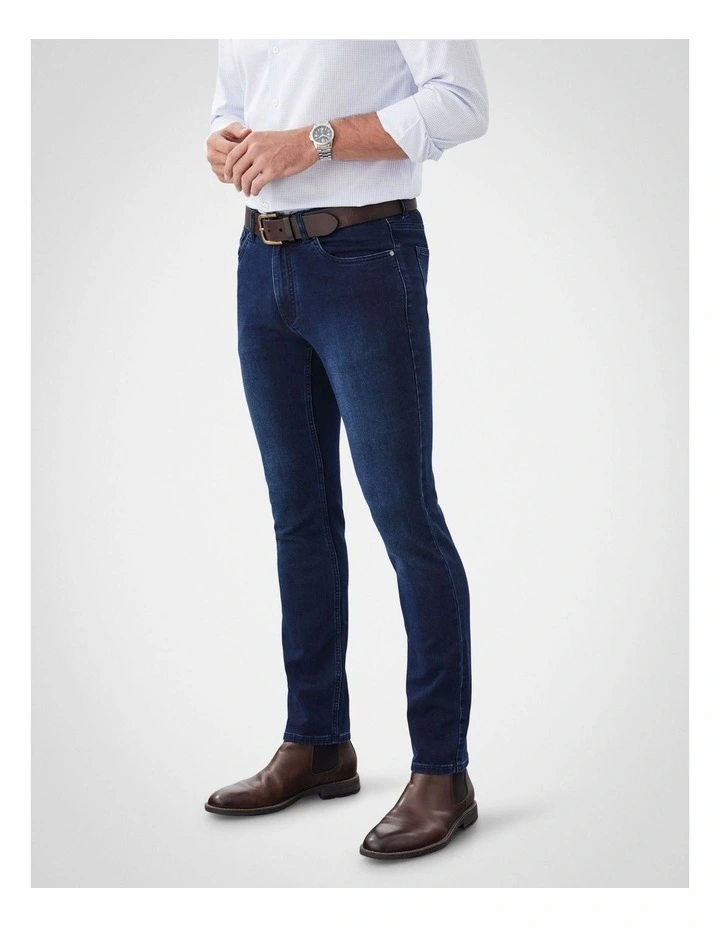 Knit Denim Modern Fit Jean in Indigo image 4