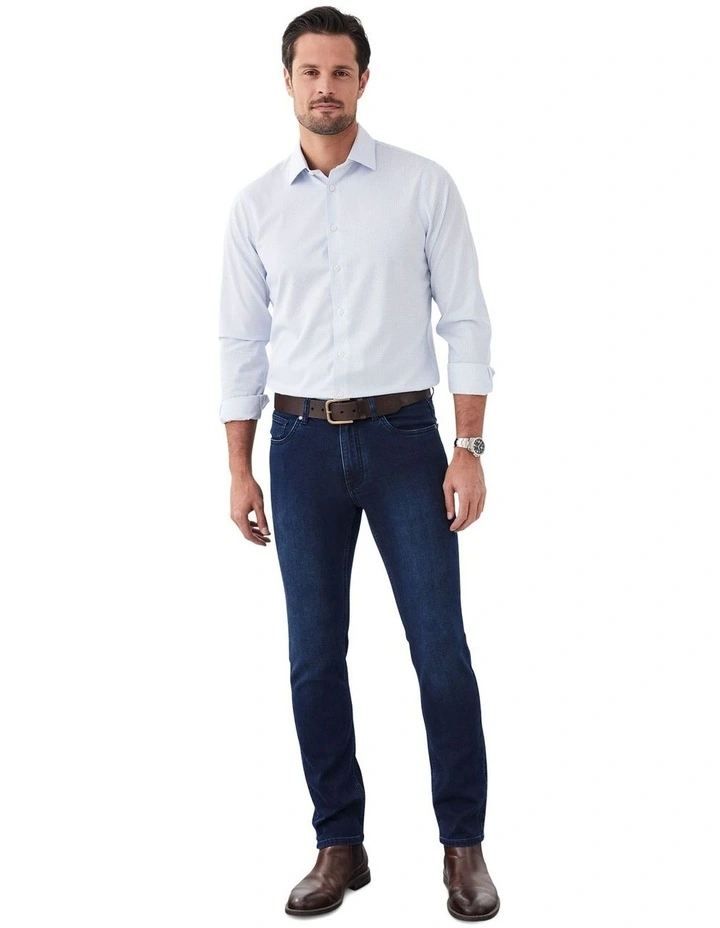 Knit Denim Modern Fit Jean in Indigo image 5