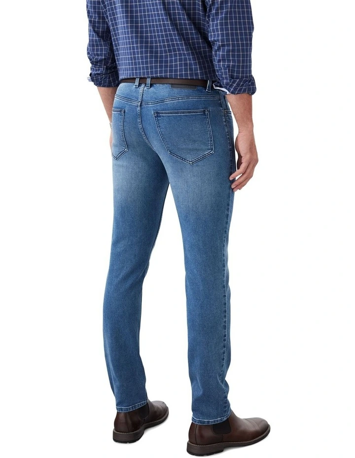 Knit Denim Modern Fit Jean in Washed Indigo image 2