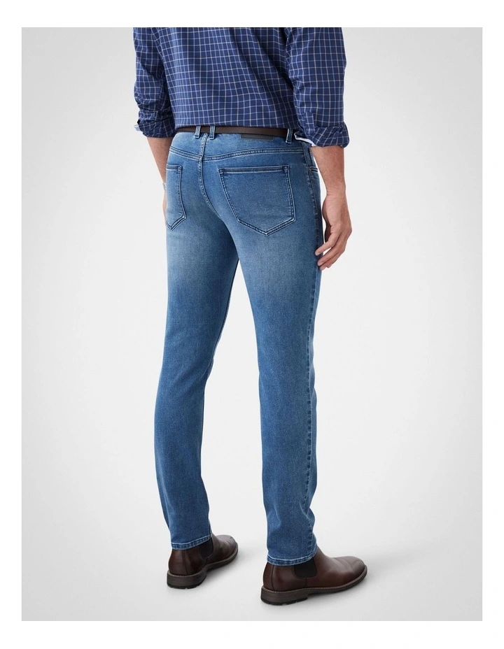 Knit Denim Modern Fit Jean in Washed Indigo image 2