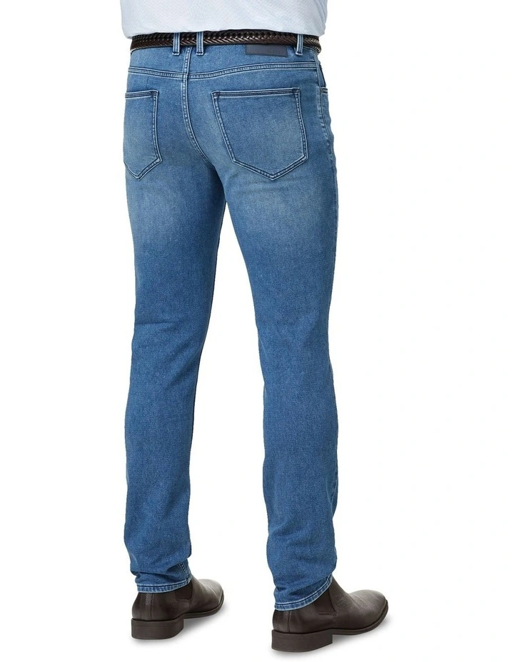 Knit Denim Modern Fit Jean in Washed Indigo image 2