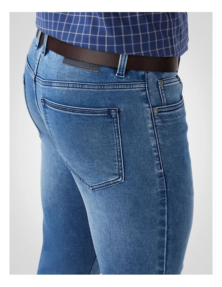 Knit Denim Modern Fit Jean in Washed Indigo image 3