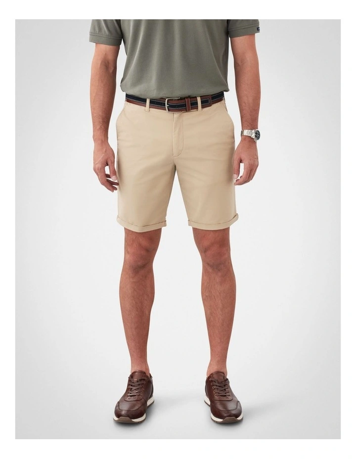 Modern Club Shorts in Camel image 1