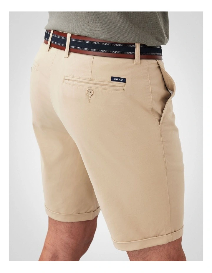 Modern Club Shorts in Camel image 3