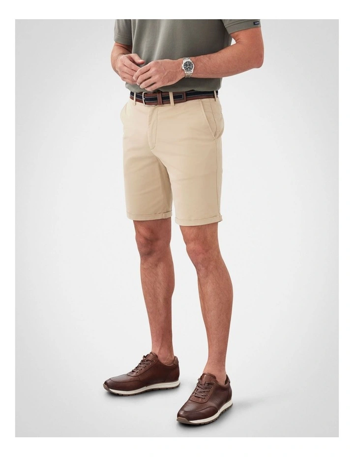 Modern Club Shorts in Camel image 4