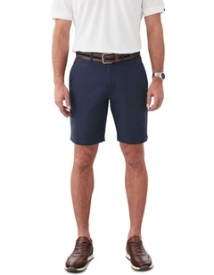 Comfort Stretch Twill Shorts in Navy