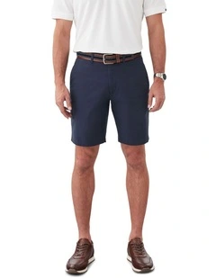 Comfort Stretch Twill Shorts in Navy