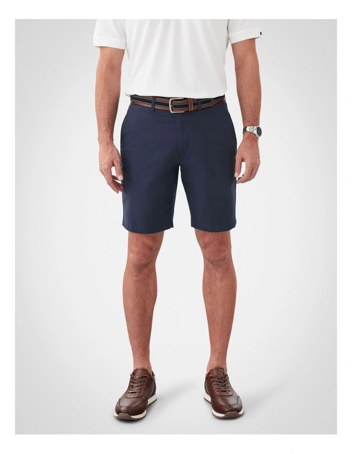 Comfort Stretch Twill Shorts in Navy image 1