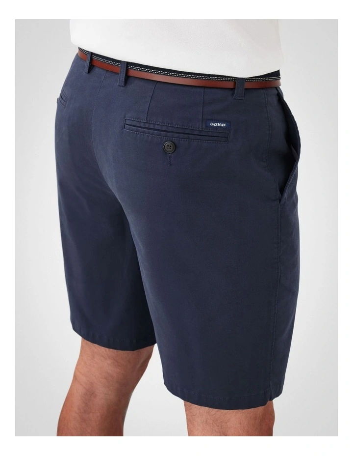 Comfort Stretch Twill Shorts in Navy image 3