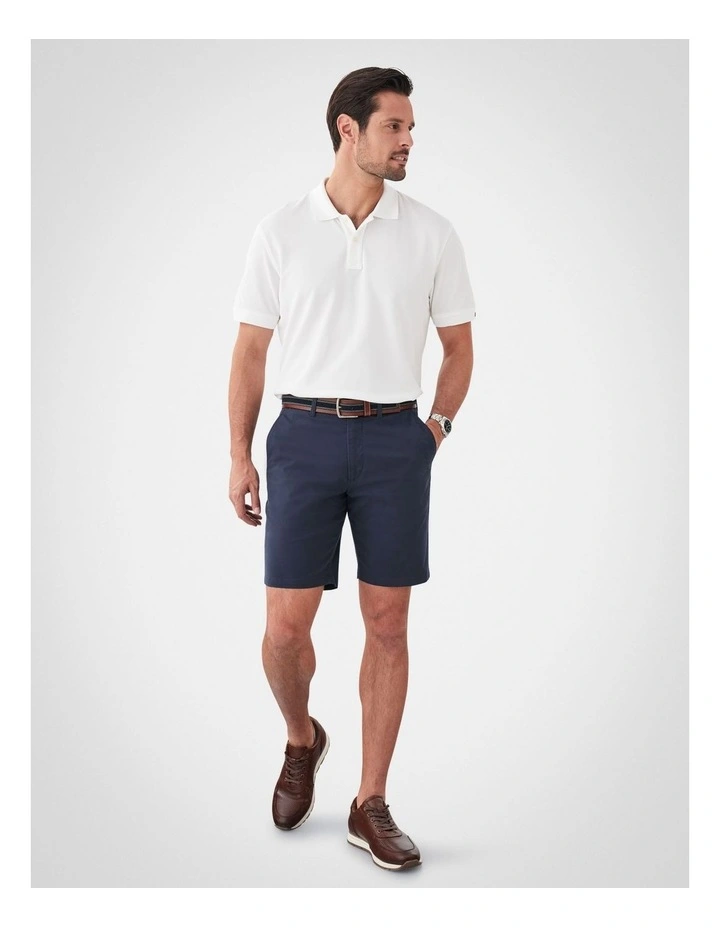 Comfort Stretch Twill Shorts in Navy image 5