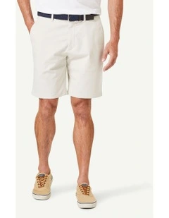 Comfort Stretch Twill Shorts in Stone