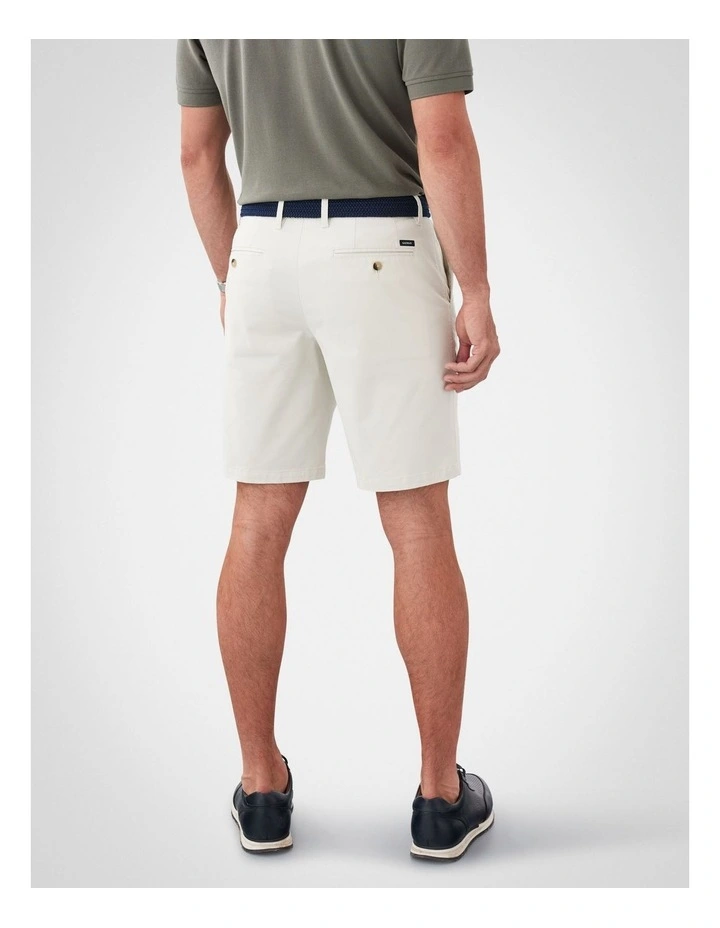Comfort Stretch Twill Shorts in Stone image 2