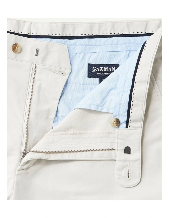 Comfort Stretch Twill Shorts in Stone image 5