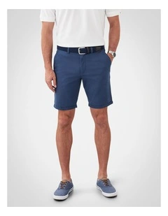 Modern Club Stretch Shorts in Blue