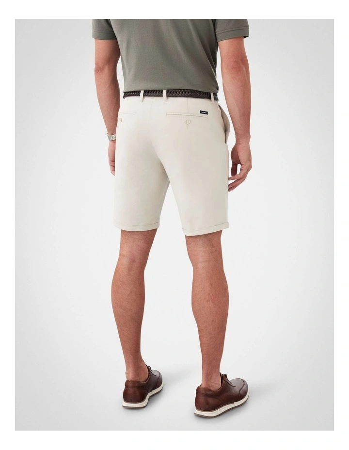 Modern Club Stretch Shorts in Beige image 2