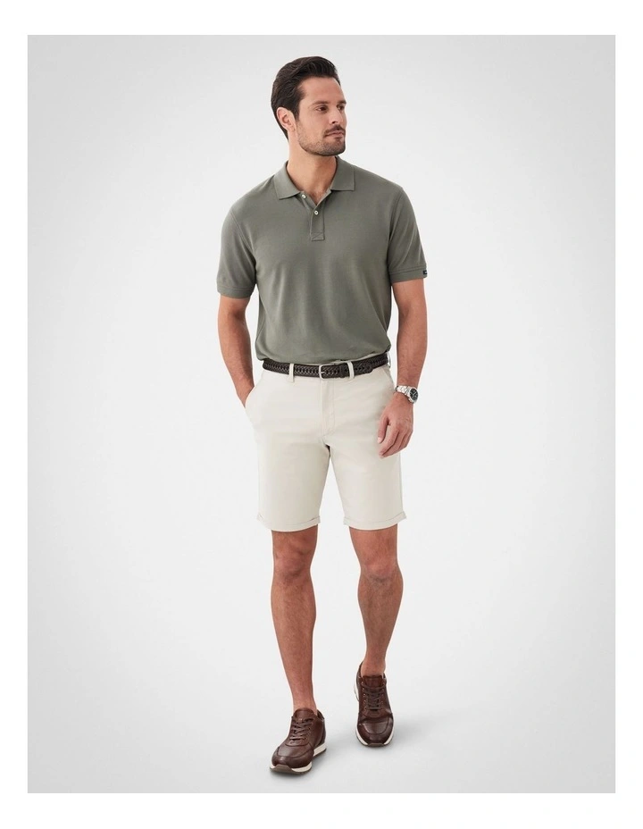 Modern Club Stretch Shorts in Beige image 5