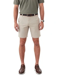 Active Quick Dry Houndstooth Shorts in Sand