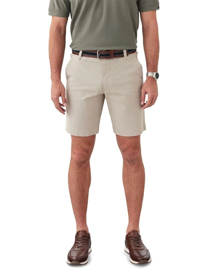 Active Quick Dry Houndstooth Shorts in Sand image 1