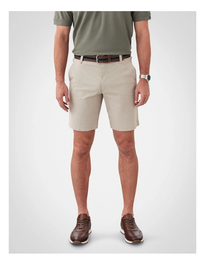 Active Quick Dry Houndstooth Shorts in Sand image 1