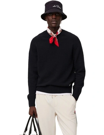 Brad Roundneck Knit in Black