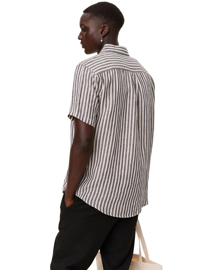 Kris Linene Short Sleeve Shirt in Dark Navy/Ivory image 2
