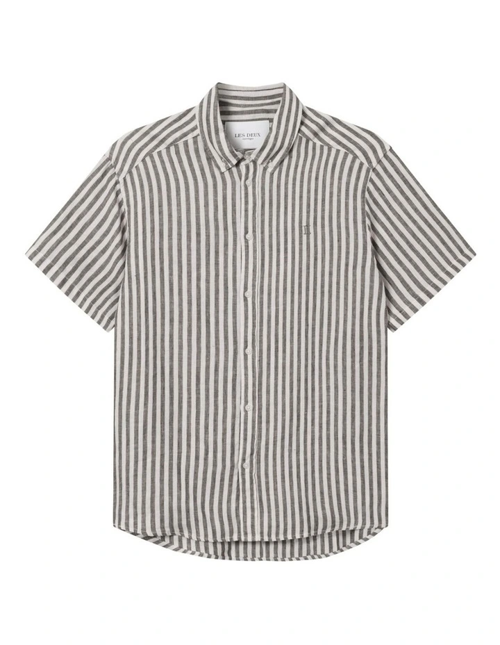 Kris Linene Short Sleeve Shirt in Dark Navy/Ivory image 3