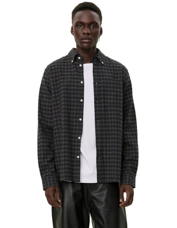 Kent Check Long Sleeve Shirt 2.0 in Pine Green