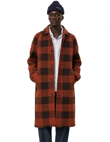 Michael 3.0 Wool Coat in Desert Taupe/ Black