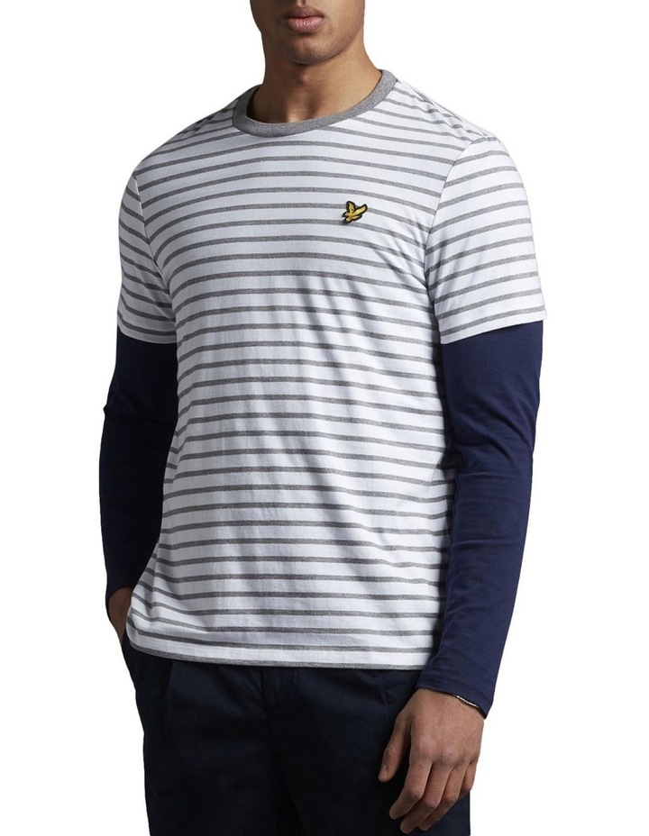 Lyle \u0026 Scott Breton Stripe T-Shirt Grey 