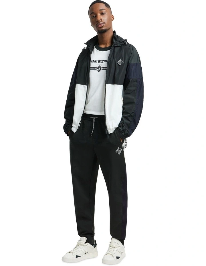 Summer Colour Block Blouson Jacket in Jet Set/White image 4