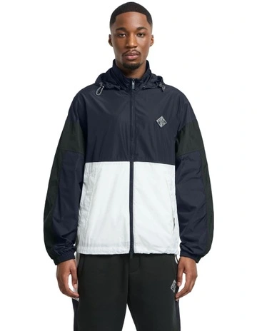 Summer Colour Block Blouson Jacket in Blue