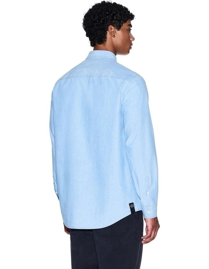 Urban Sailor Denim Shirt in Blue image 2