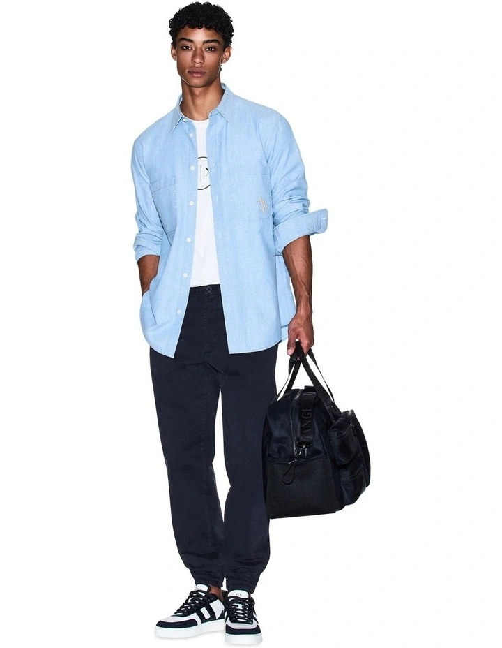 Urban Sailor Denim Shirt in Blue image 3