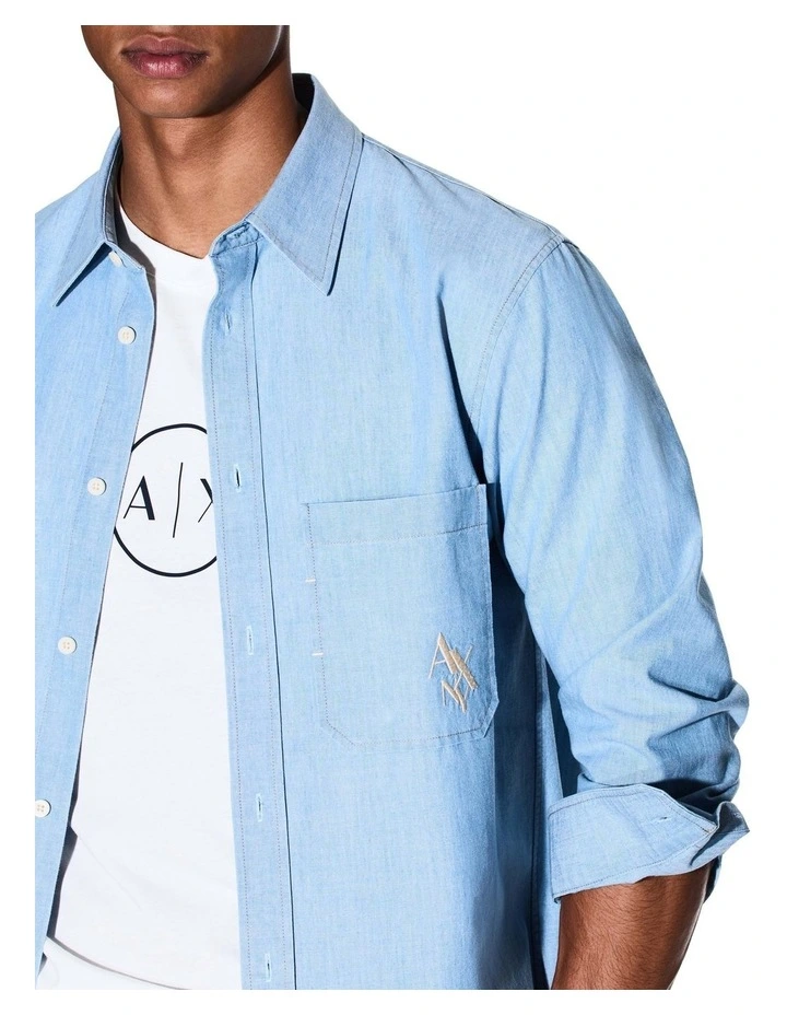 Urban Sailor Denim Shirt in Blue image 4