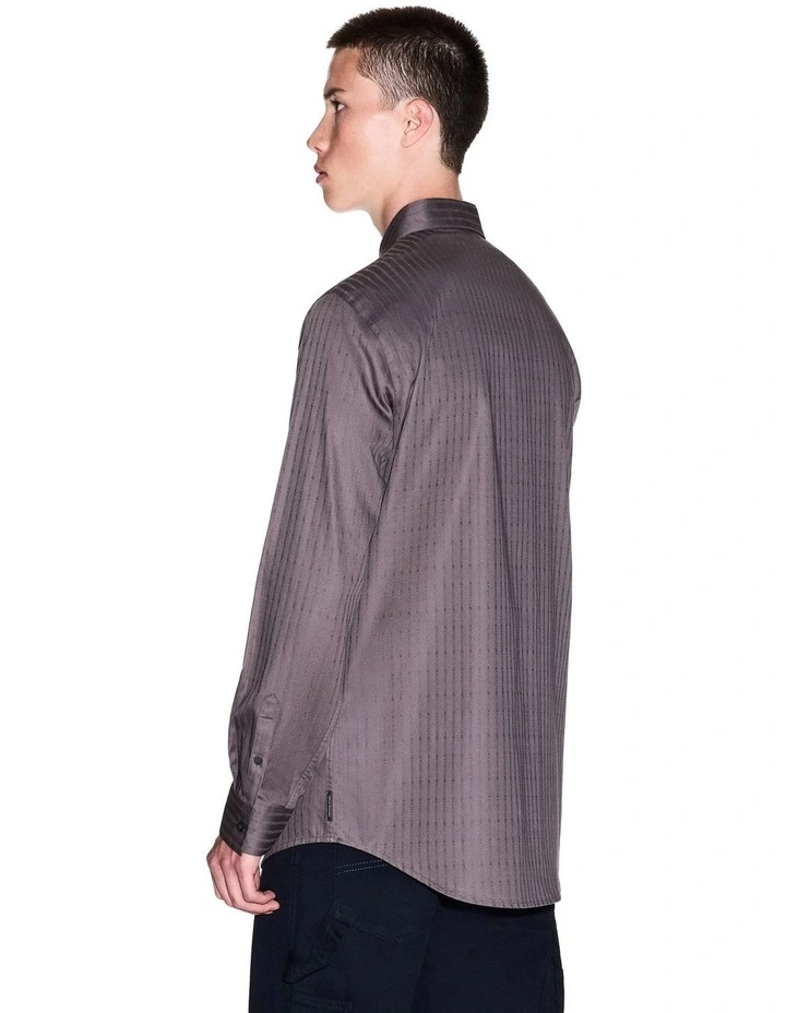 Winter Shades Shirt in Dark Gull Grey Stripe image 2